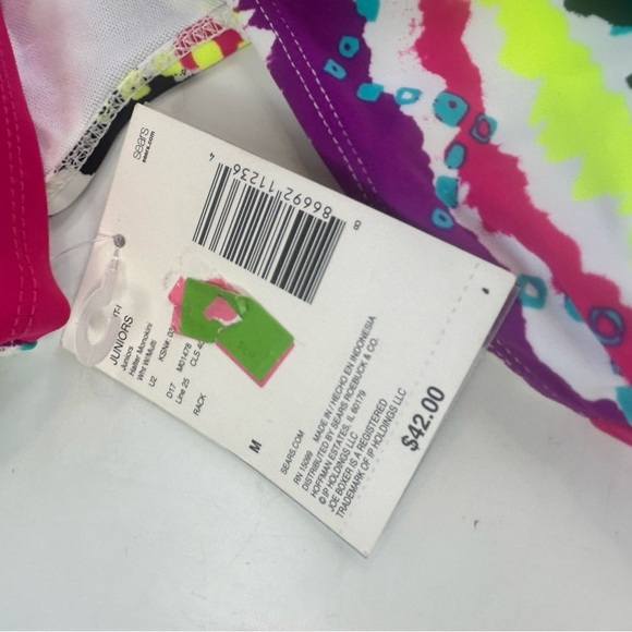 New Joe Boxer Tribal Monokini Multicolor Size Medium - Picture 5 of 6